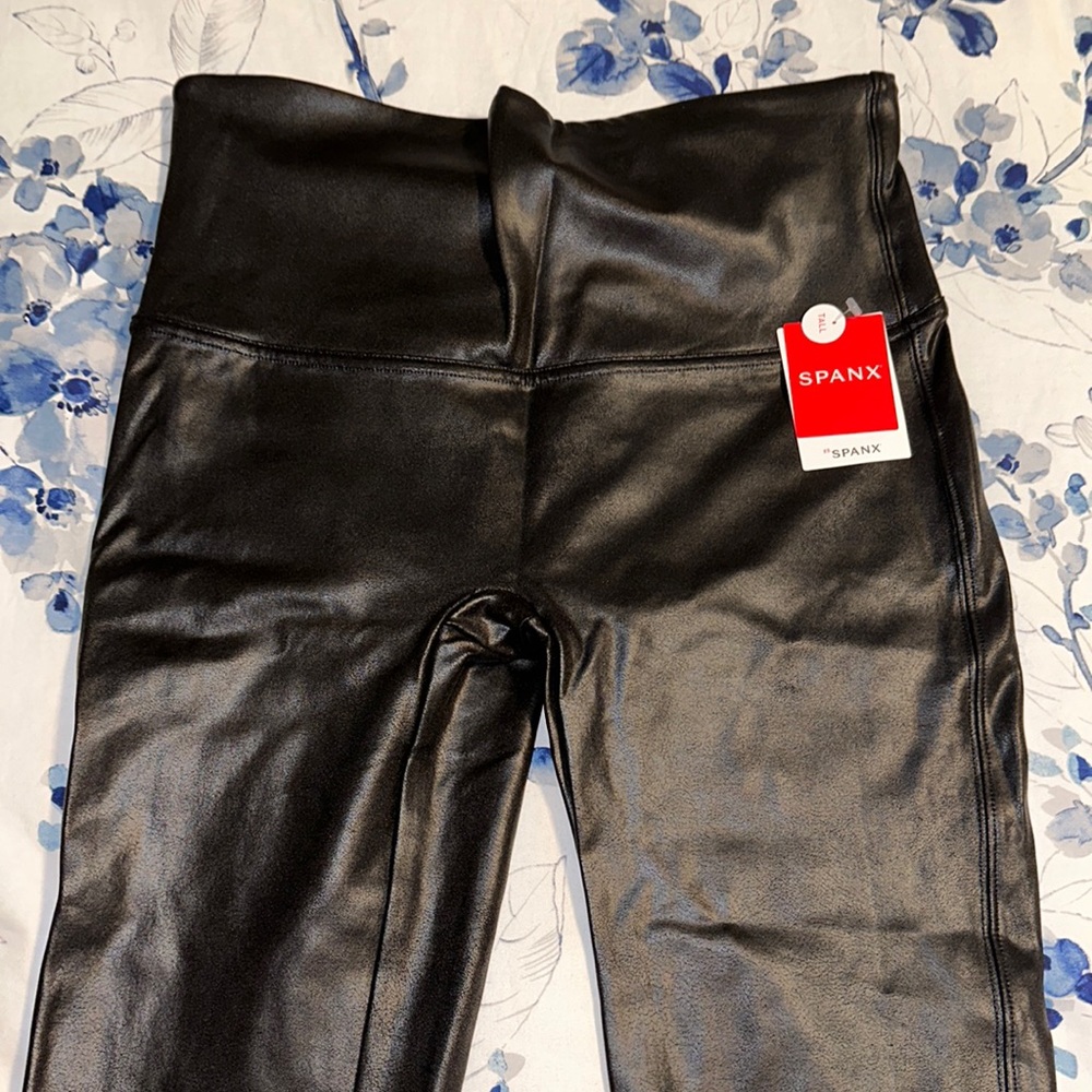Spanx Faux Leather Black leggings
